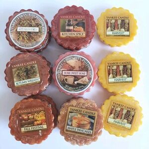 Yankee Candle Tarts Wax Melts Lot of 15 Harvest Autumn Maple Spice Fall Home USA
